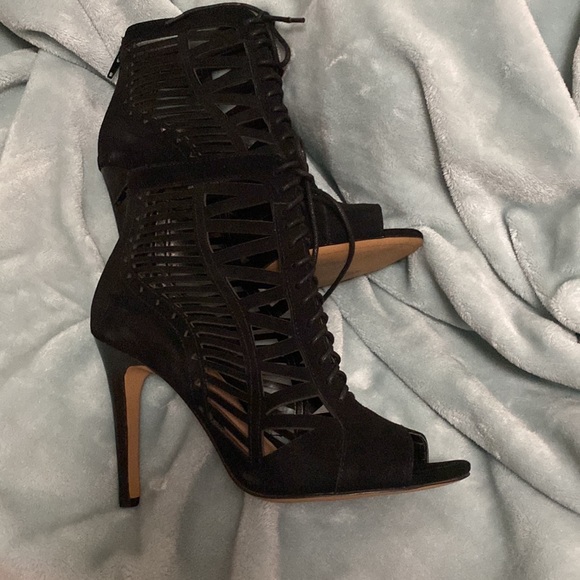 Crown Vintage Open toe Stiletto Booties size 8 - Picture 7 of 8